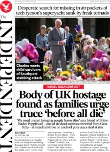 The Independent – Body Of UK Hostage Found As Families Urge Truce ‘Before All Die’