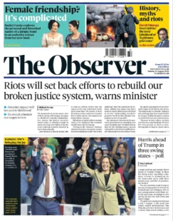 The Observer – Riots will set back efforts to rebuild our broken justice system, warns minister 