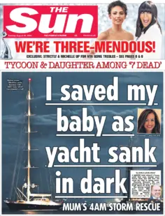 The Sun – I saved my baby as yacht sank in the dark 