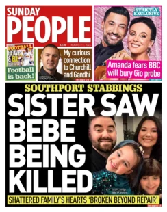 Sunday People – Sister saw Bebe being killed 