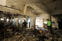 Israel bombs Gaza school killing 22 people mostly women and children