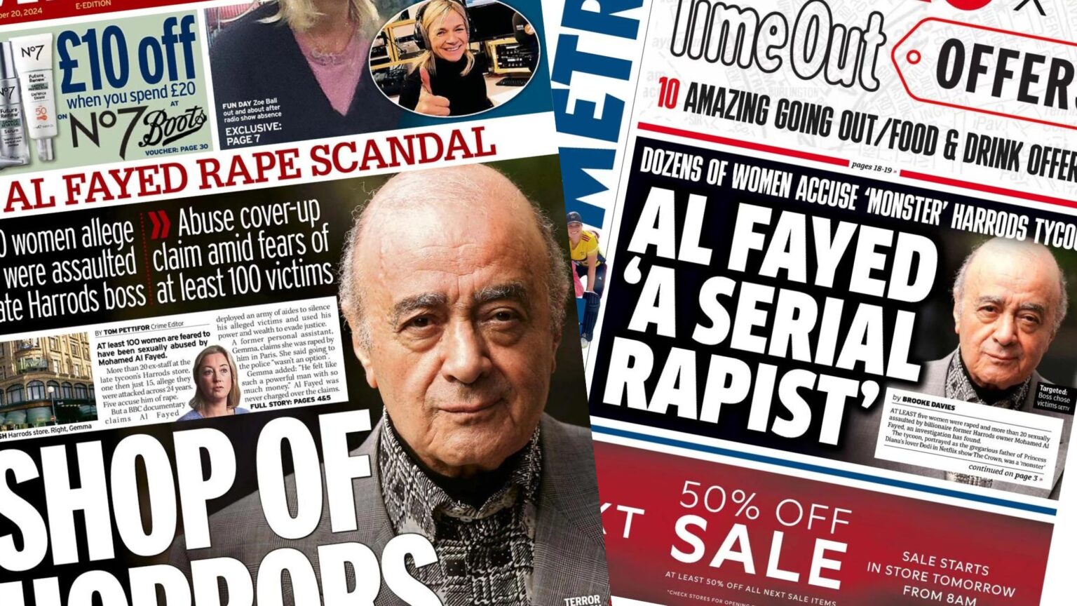 Trending – Former Harrods boss accused of sexual abuse