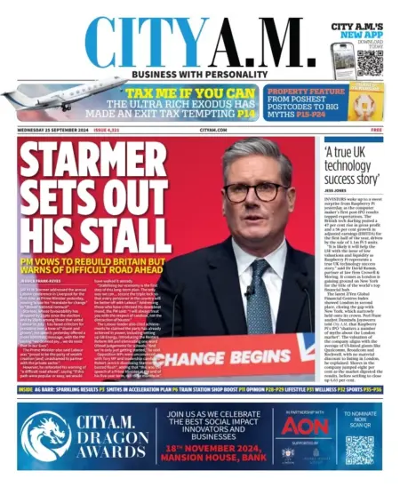 CITY AM – Starmer sets out his stall 