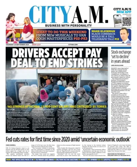 City AM – Drivers accept pay deal to end strike 