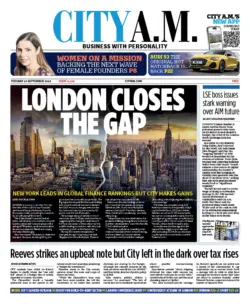 City AM – London closes the gap 