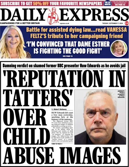 Daily Express – Reputation in tatters over child abuse images 