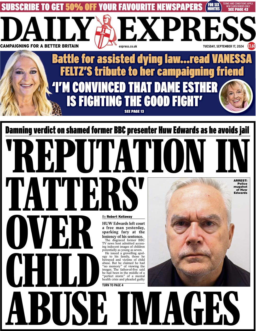 Daily Express - Reputation in tatters over child abuse images 
