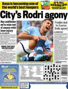 Mail Sport – City’s Rodri agony