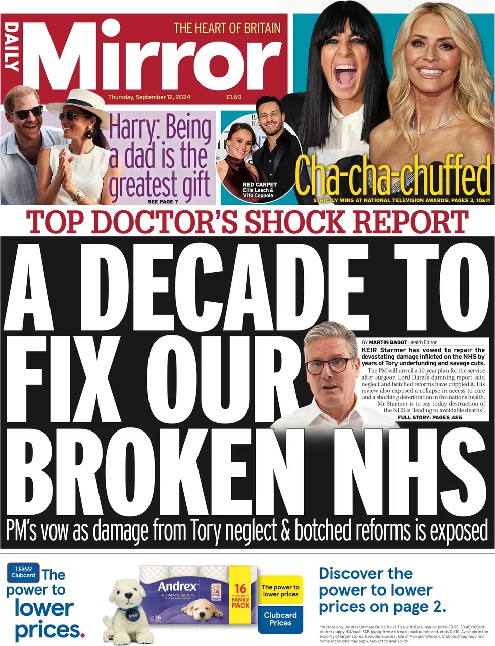 Daily Mirror - A decade to fix our broken NHS
