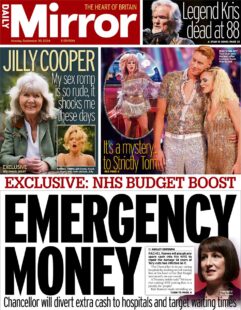 Daily Mirror – NHS Budget Boost: Emergency money 