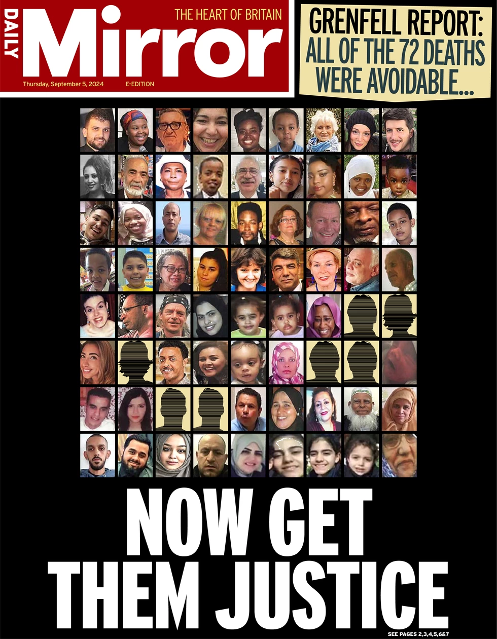 Daily Mirror - Now get them justice 
