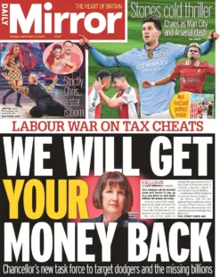 Daily Mirror - Labour war on tax cheats: we will get your money back