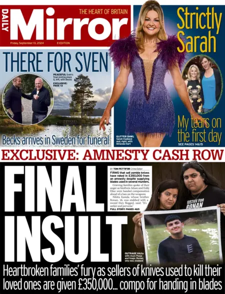 Daily Mirror – Amnesty cash row: Final insult 