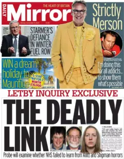 Daily Mirror – Lucy Letby inquiry: The deadly link 