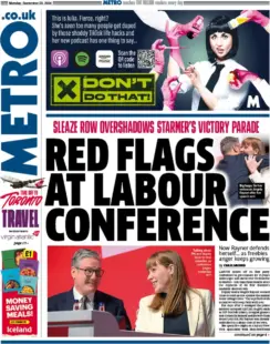 Metro - Red flags at Labour conference