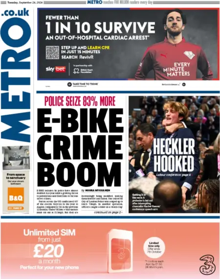 Metro – E-bike crime boom 