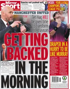 Mirror Sport – Getting backed in the morning