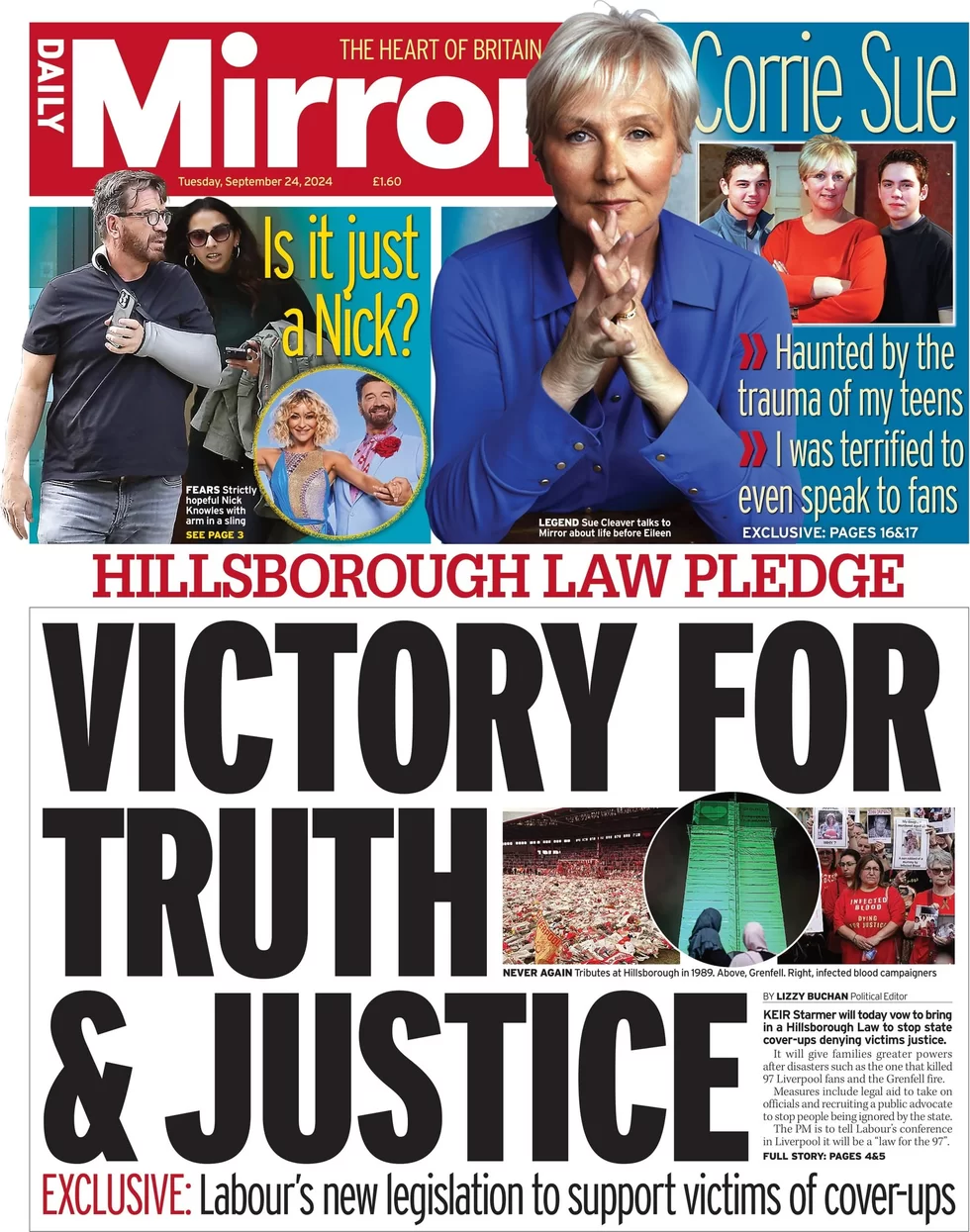 Daily Mirror - Victory for truth and justice