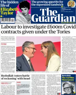 The Guardian - Labour to investigate £600m Covid contracts given under the Tories