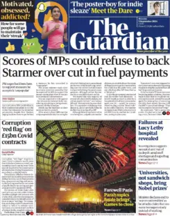 The Guardian - Scores of MPs could refuse to back Starmer over cut in fuel payments