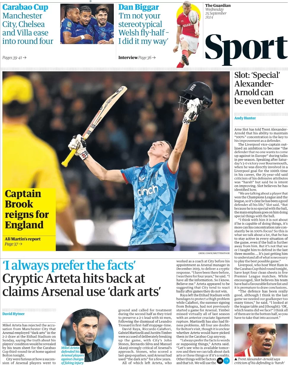 Guardian Sport - Cryptic Arteta hits back at claims Arsenal use 'dark arts' 