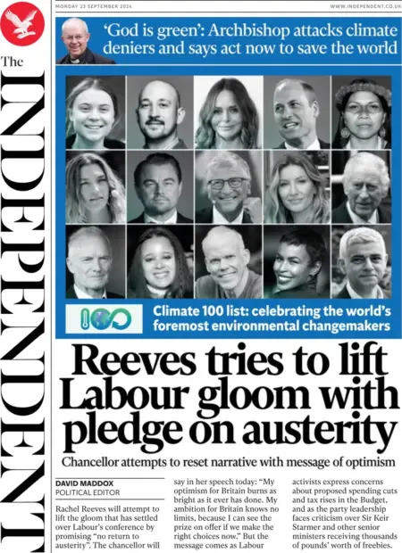 The Independent – Reeves tries to lift Labour gloom with pledge on austerity 