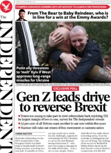 The Independent – Gen Z leads drive to reverse Brexit