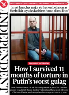 The Independent – How I survived 11 months of torture in Putin’s worst gulag 