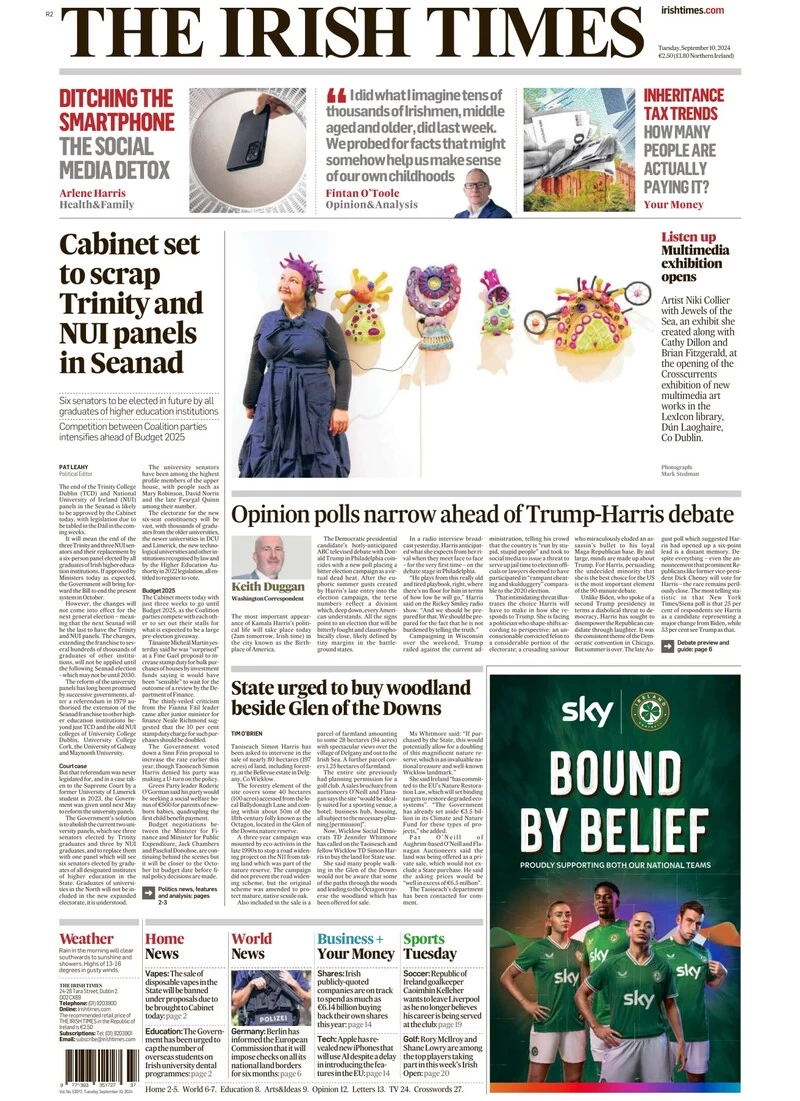 the irish times 012356258 - WTX News Breaking News, fashion & Culture from around the World - Daily News Briefings -Finance, Business, Politics & Sports News