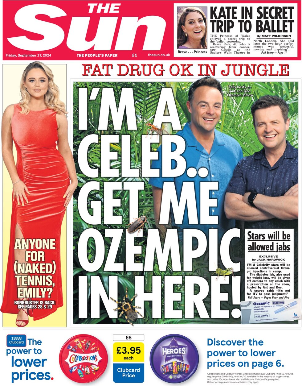 The Sun - I'm A Celebrity Get Me Ozempic In Here!
