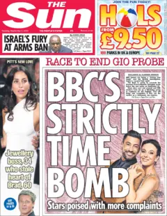 The Sun – BBC’s strictly time bomb 