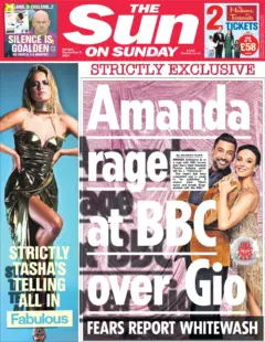 The Sun On Sunday – Amanda rage at BBC over Gio 