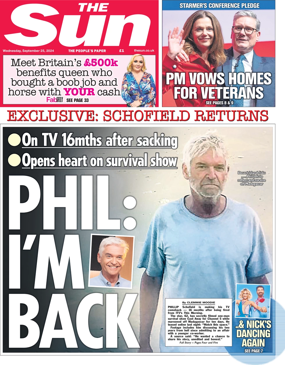 The Sun - Phil: I’m back 
