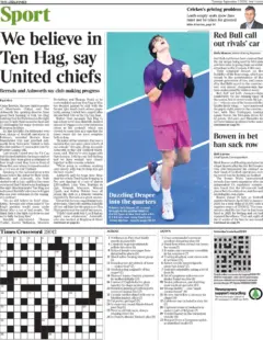 Times Sport – We believe in Ten Hag, say United chiefs 