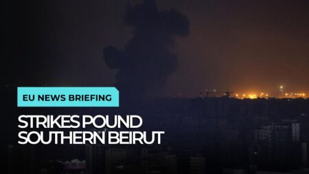 Israeli airstrikes target southern Beirut Lebanese state media reports