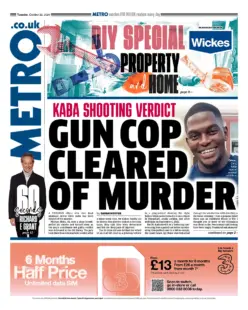 Metro – Gun cop cleared of murder 