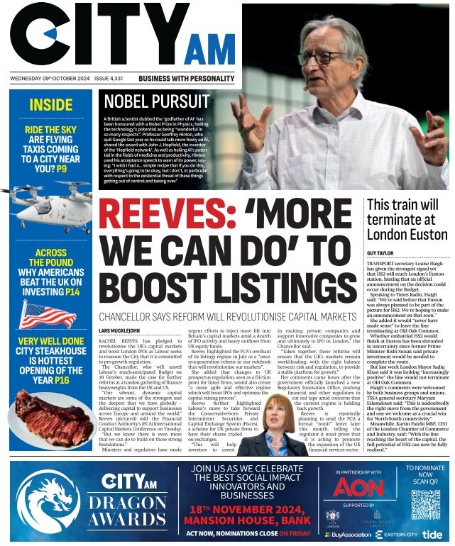 CITY AM - More we can do to boost listings 