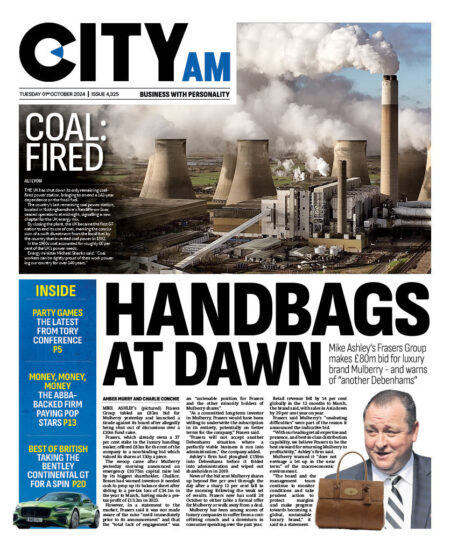 CITYAM – Handbags at dawn