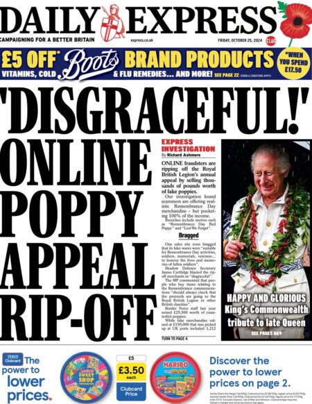 Daily Express – Online poppy appeal rip off 