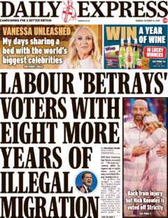 Daily Express – Labour betrays voters with eight more years of illegal migration