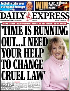 Daily Express – Time is running out … I need your help to change cruel law