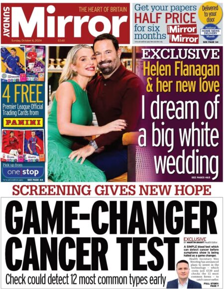 Sunday Mirror - Screening gives new hope: Game-changing cancer tests