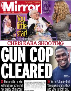 Daily Mirror – Chris Kaba shooting: Gun cop cleared 