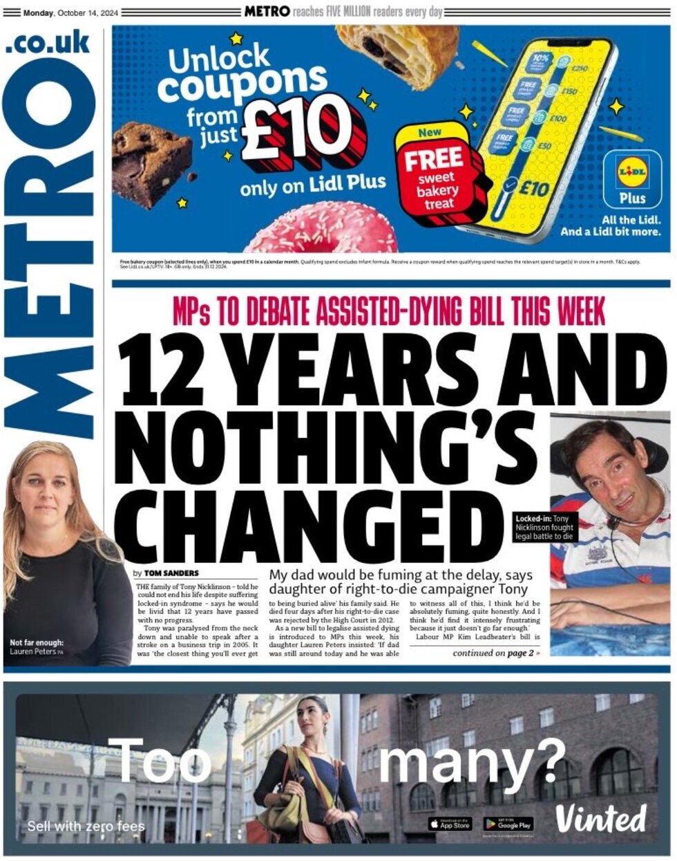 Metro - 12 years and nothing's changed 