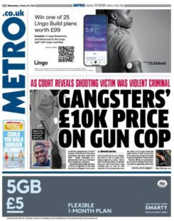 Metro - Gangsters £10K price on gun cop