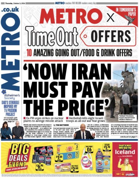 Metro - Now Iran must pay the price