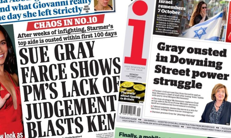 Trending – Sue Gray quits No 10 role as Starmer looks to reset 