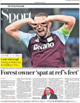 Telegraph Sport – Forest owner spat at ref’s feet