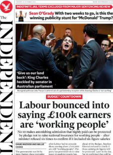 The Independent-Labour bounced into saying £100K earners are working people 