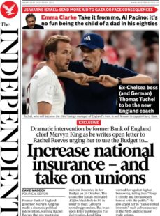 The Independent – Increase national insurance – and take on unions